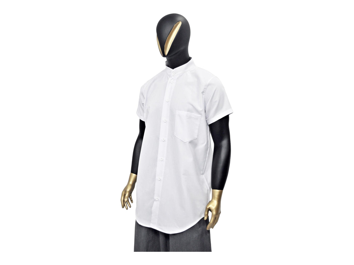 XS - 8XL Men's Overlong Oxford Cotton Short Sleeve KW Style Shirt,Loose Shirt,Streetwear Top,Blouse, Avant Garde Shirt,Futuristic Clo-BB807